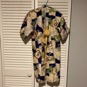 Vintage Noragi Kimono Haori Hanten Jinbei Japanese Cardigan